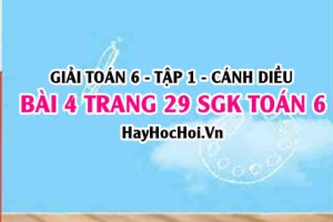 Giải bài 4 trang 29 Toán 6 Tập 1 SGK Cánh Diều